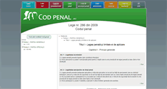 Desktop Screenshot of codpenal.ro