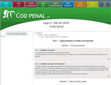 Tablet Screenshot of codpenal.ro
